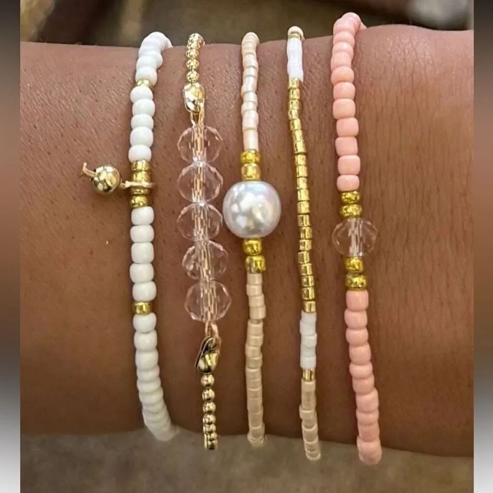 Elegant Beaded Bracelet Set A1235